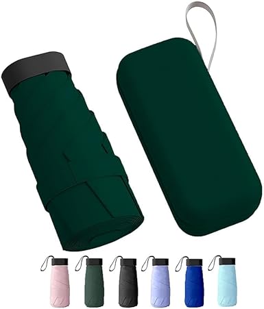 Small UV Protection Travel Umbrella Compact for Rain and Sun UPF 50+ 41 inch Portable Umbrella for Women and Men