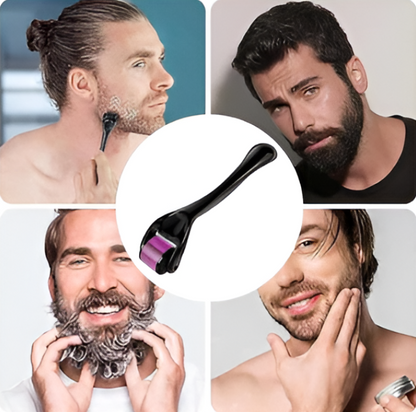 Microneedle 0.5 mm Derma Roller with Disinfectant | With 540 Titanium Alloy Needles | Promotes Beard & Hair Growth & Reduces Acne Scars | Safe & Effective to Use